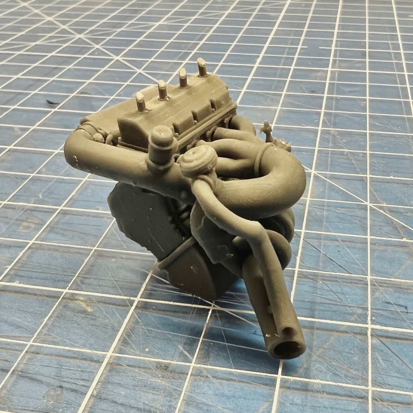 Hemi 4 Cylinder Turbo Drag Engine Half Straight 4 1/24 1/25