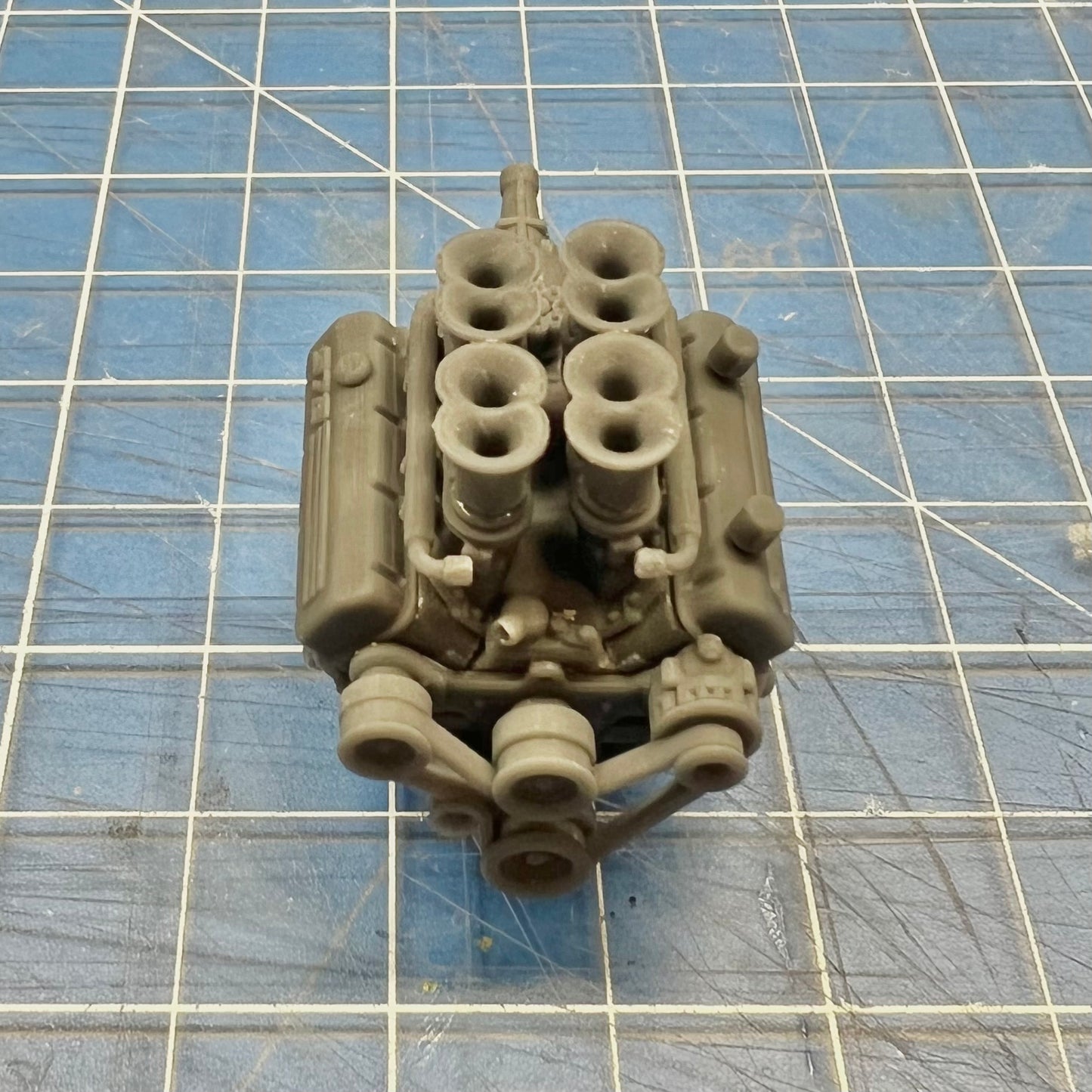 Chevy 572 Engine w/ Air Intake Manifold Short/Tall Stacks 1/25