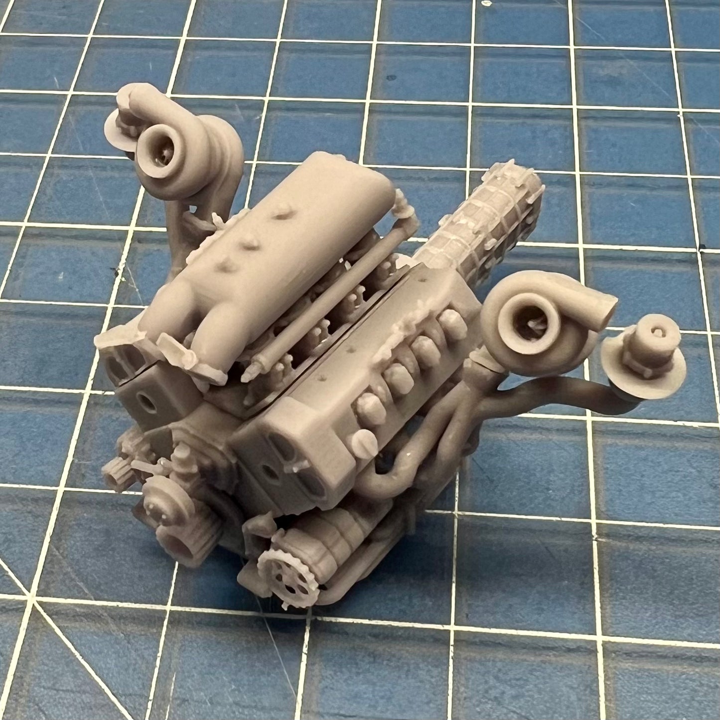 Custom Mercedes C9 Twin Turbo V8 Engine 1/24 1/25