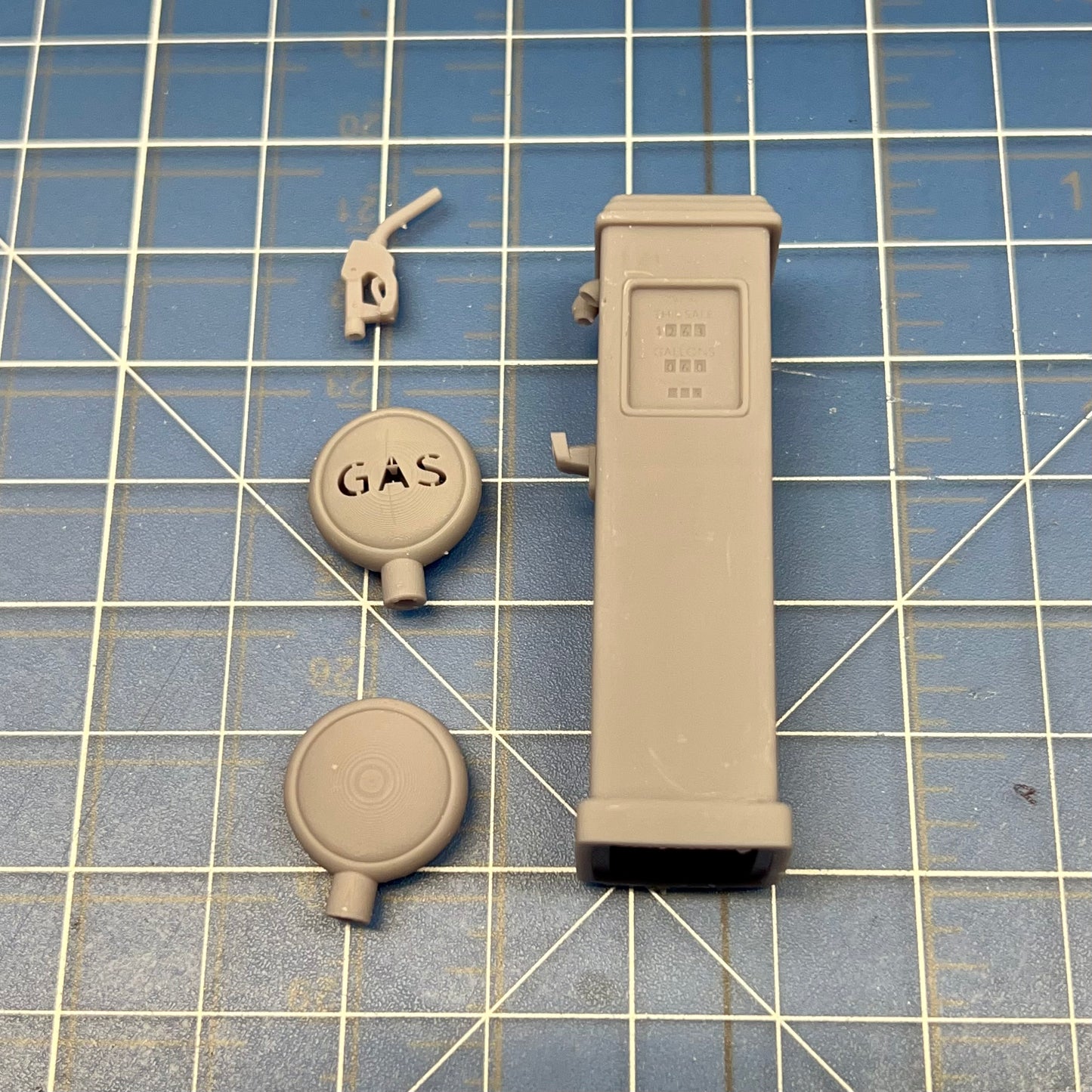 Vintage Gas Pump Retro for Diorama 1/24 1/25