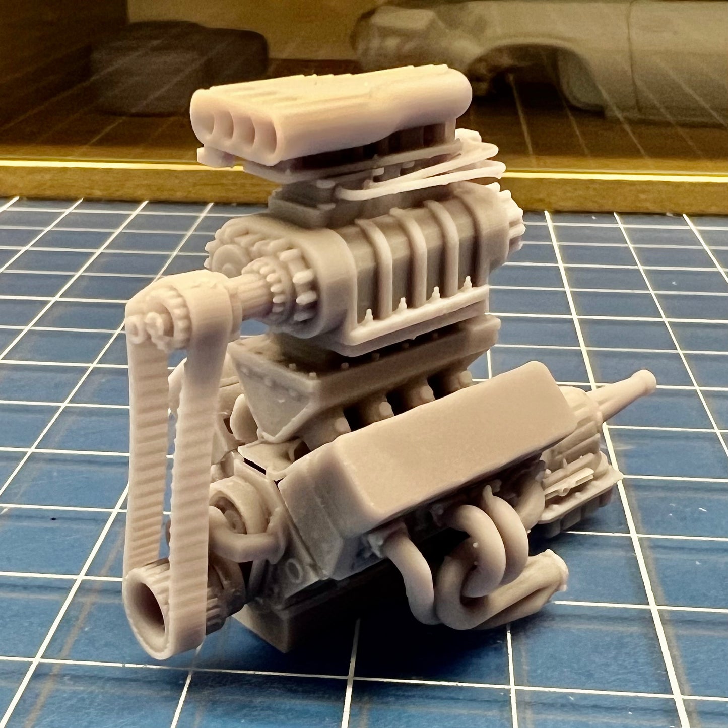 Blown SBC Small Block Chevy Drag Engine 1/24 1/25