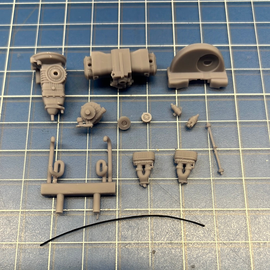 Flat 4 Engine Round Fan Porsche Boxer VW 1/24