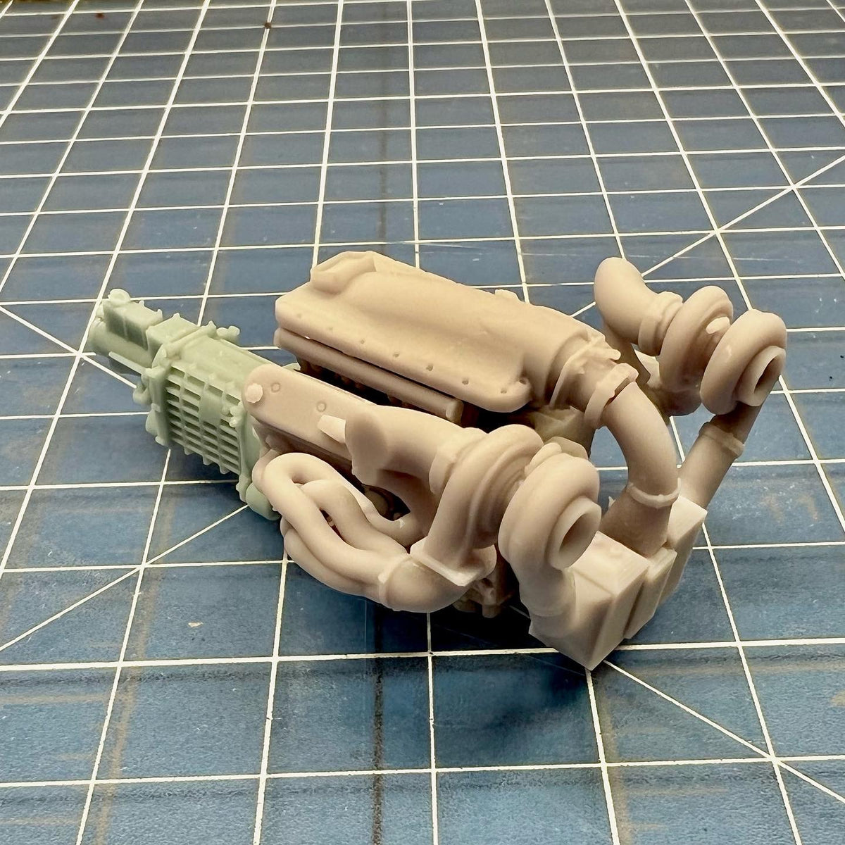 V3 Chevy LS Twin Turbo Engine 1/25