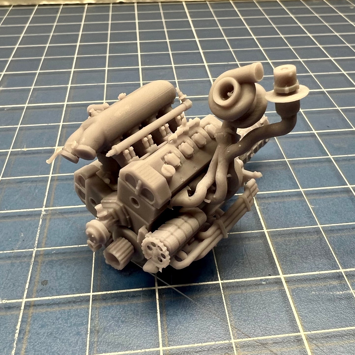 Custom Mercedes C9 Twin Turbo V8 Engine 1/24 1/25