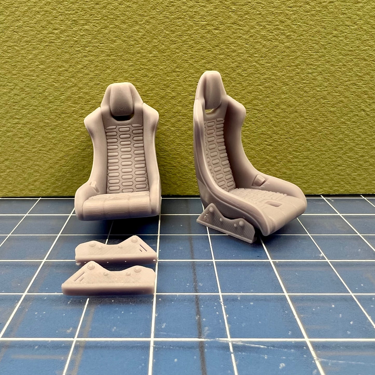 Set 1 of Sports Race Custom Seats for any Model Kit 1/24 1/25