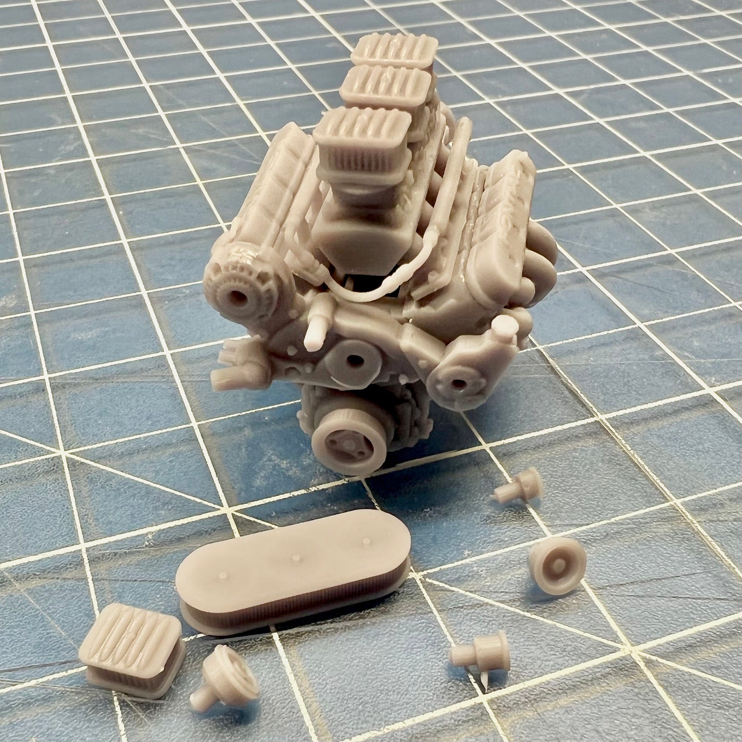 Pontiac Tri-Power Engine w/ Holley EFI intake (LS based) 1/24 1/25