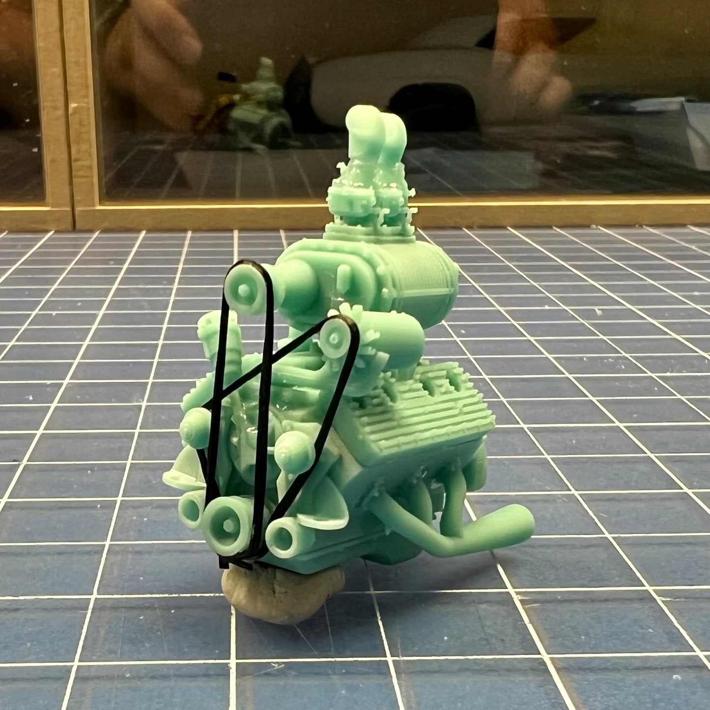 Ford Flathead SCoT Supercharged Engine 1/25
