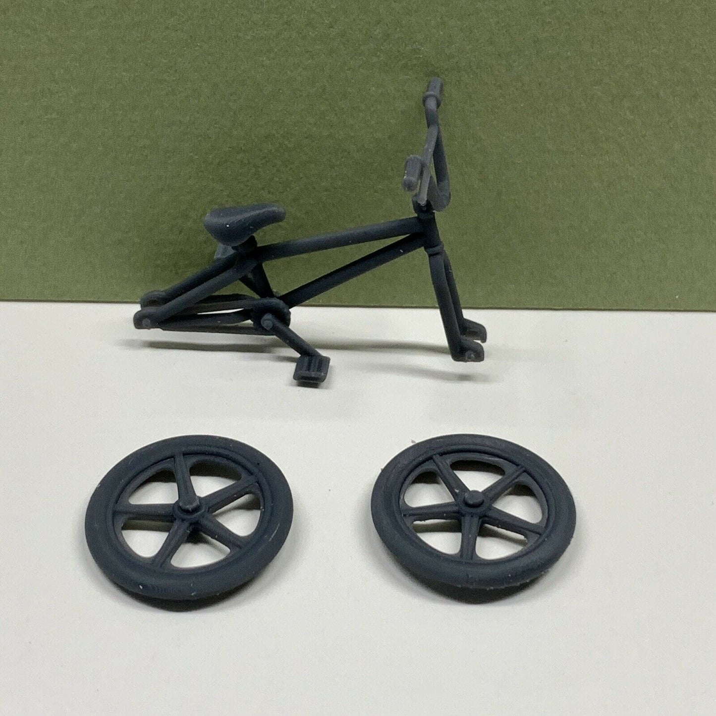 Custom BMX Bike Bicycle w/ Moto Mag Wheels for Diorama Display 1/24 1/25