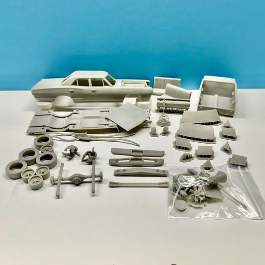 1968 Dodge Coronet 4 Door Sedan 3D Printed Resin Model Kit KED