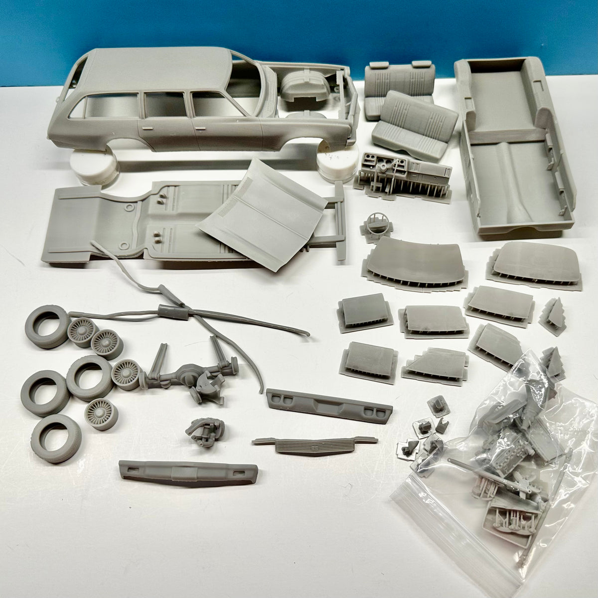 1973 Chevy Chevelle Wagon 3D Printed Resin Model Kit KED