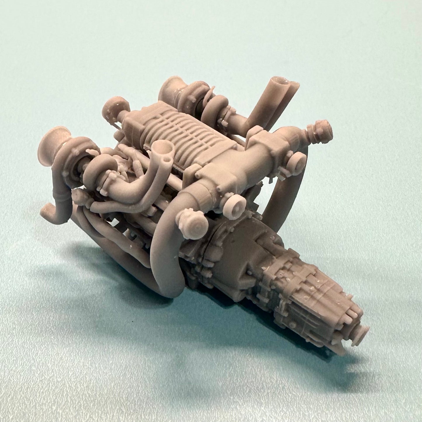 Toyota 1UZ FE Twin Turbo Supercharged Engine 1/25