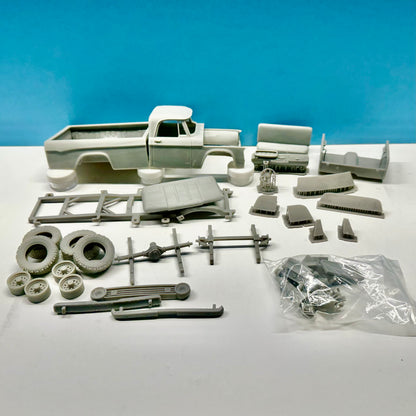 1967 Dodge D100 2WD Longbed Pickup Truck 3D Printed Resin Model Kit KED