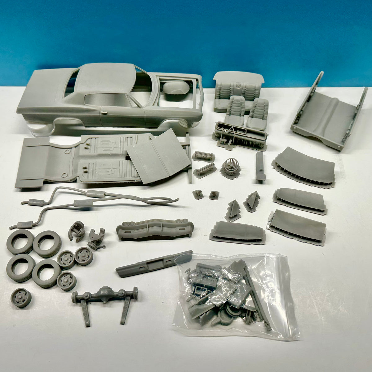 1966 Chevy Caprice 3D Printed Resin Model Kit KED