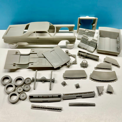 1970 Chrysler 300 Hurst Car 3D Printed Resin Model Kit KED