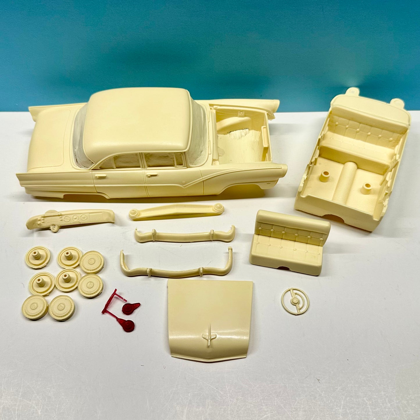 1955 Ford Fairlane 4 Door Cast Resin Model Kit KED