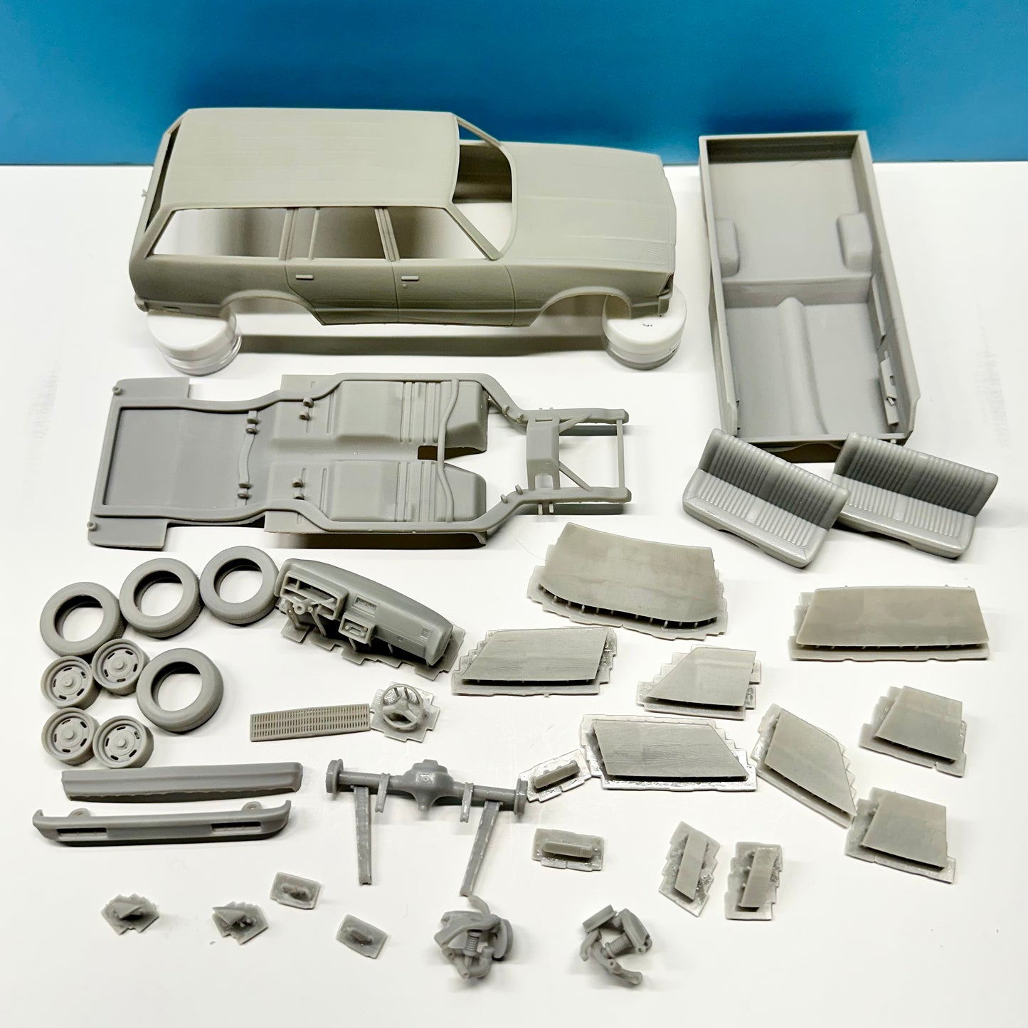 1980 Chevy Malibu Wagon 4 Door 3D Printed Resin Model Kit