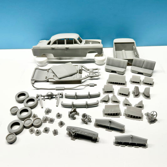 1952 Willys Aero Sedan 3D Printed Resin Model Kit