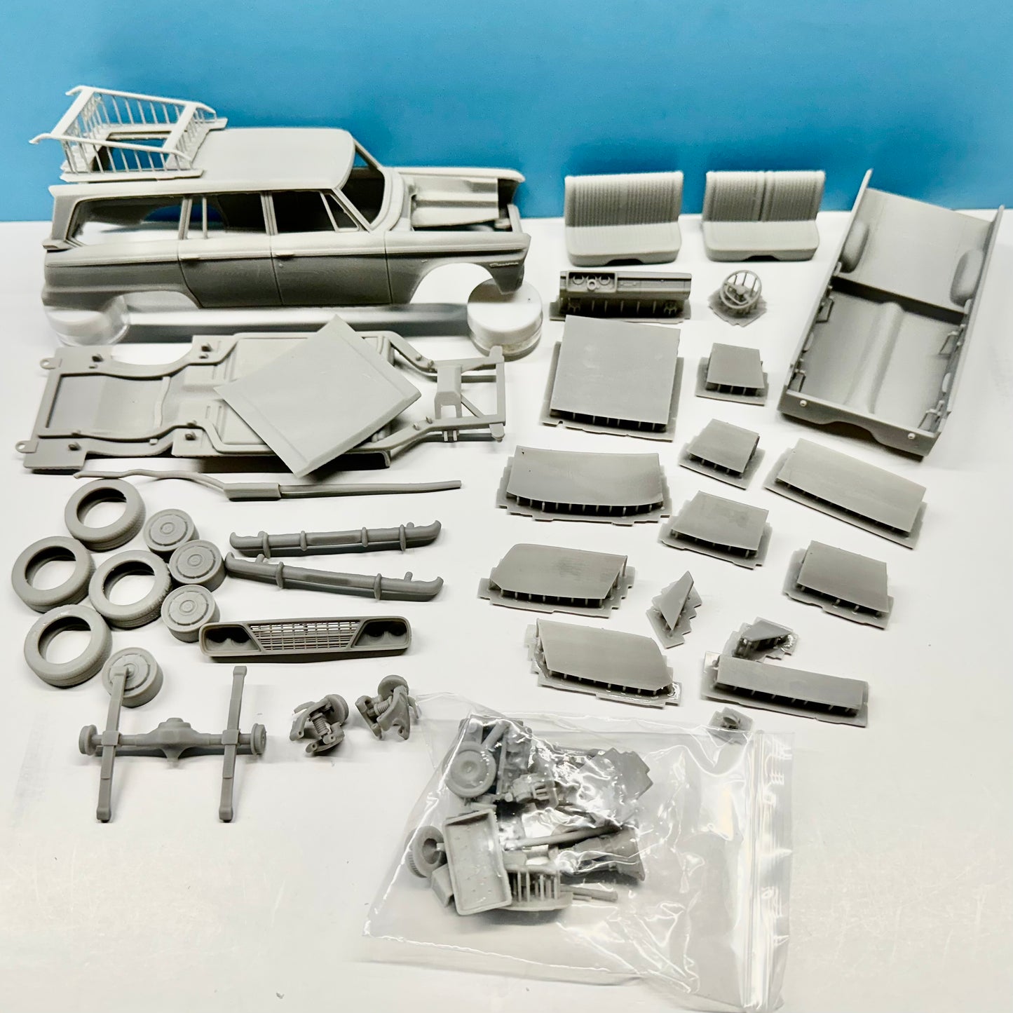 1964 Studebaker Daytona Wagonaire Wagon 3D Printed Resin Model Kit KED