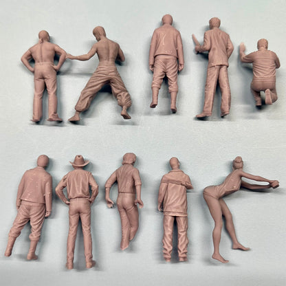 2 - Grab Bag of 10 Random Defective Figures 1/24 1/25
