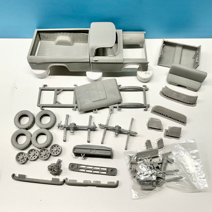 1969 Dodge W100 Pickup Truck Power Wagon 3D Printed Resin Model Kit