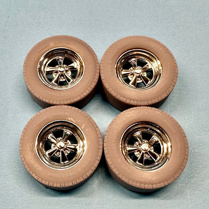 6 Custom Wheels Resin 1/24 1/25