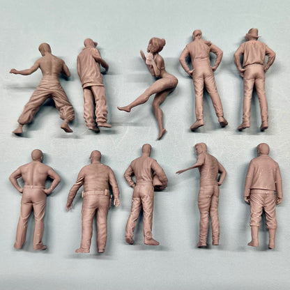 4 - Grab Bag of 10 Random Defective Figures 1/24 1/25