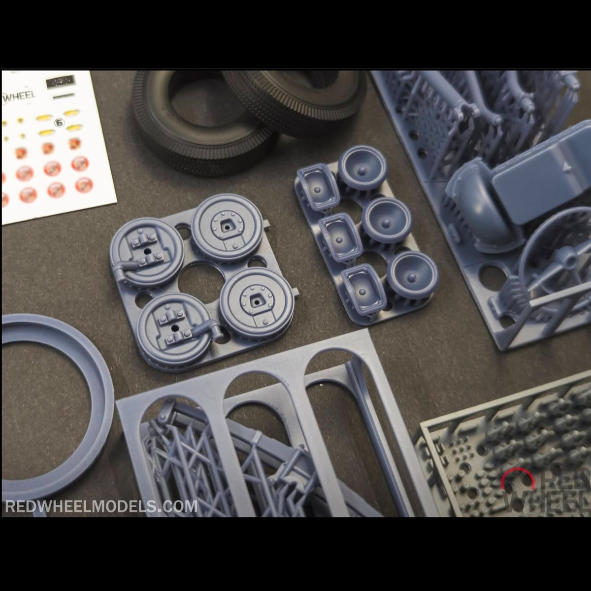 ZForceModelWorx Set Ruote Artiglieria In Resina 3D - Scala 1/24 1/25 - Modellismo - Foto 2