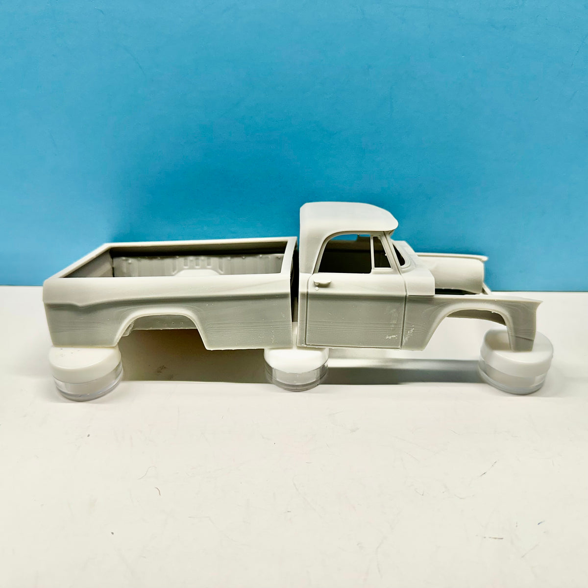 1967 Dodge D100 2WD Longbed Pickup Truck 3D Printed Resin Model Kit KED