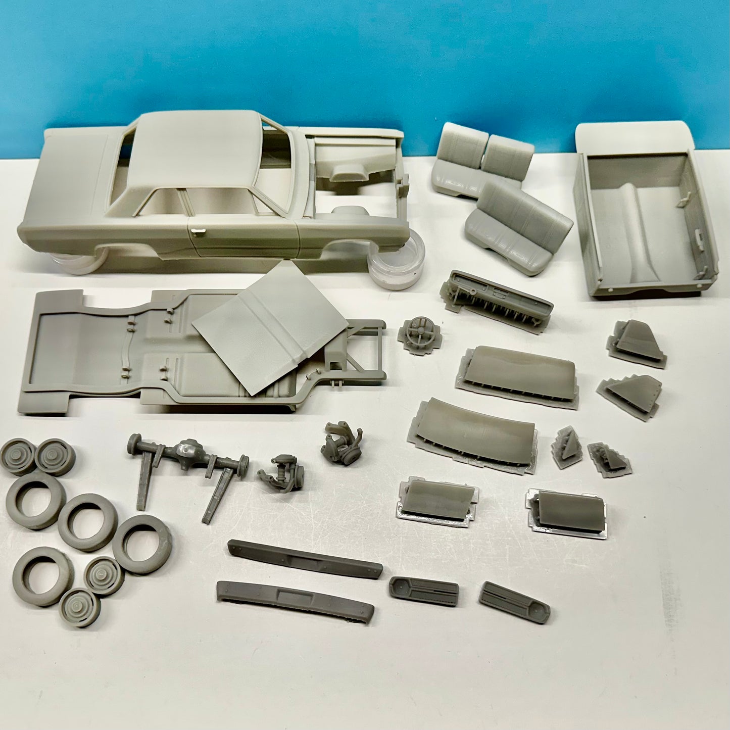 1967 Plymouth Valiant 100 3D Printed Resin Model Kit