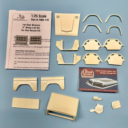 1st Gen Bronco Aftermarket Cast Resin Parts