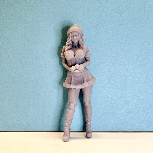 H9 Cool Santa Helper Girl Holiday Figure for Display or Diorama 1/24 1/25