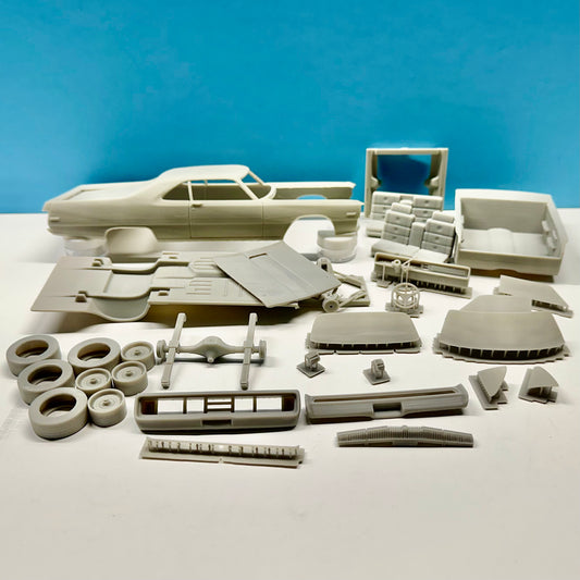 1970 Chrysler 300 Hurst Car 3D Printed Resin Model Kit KED