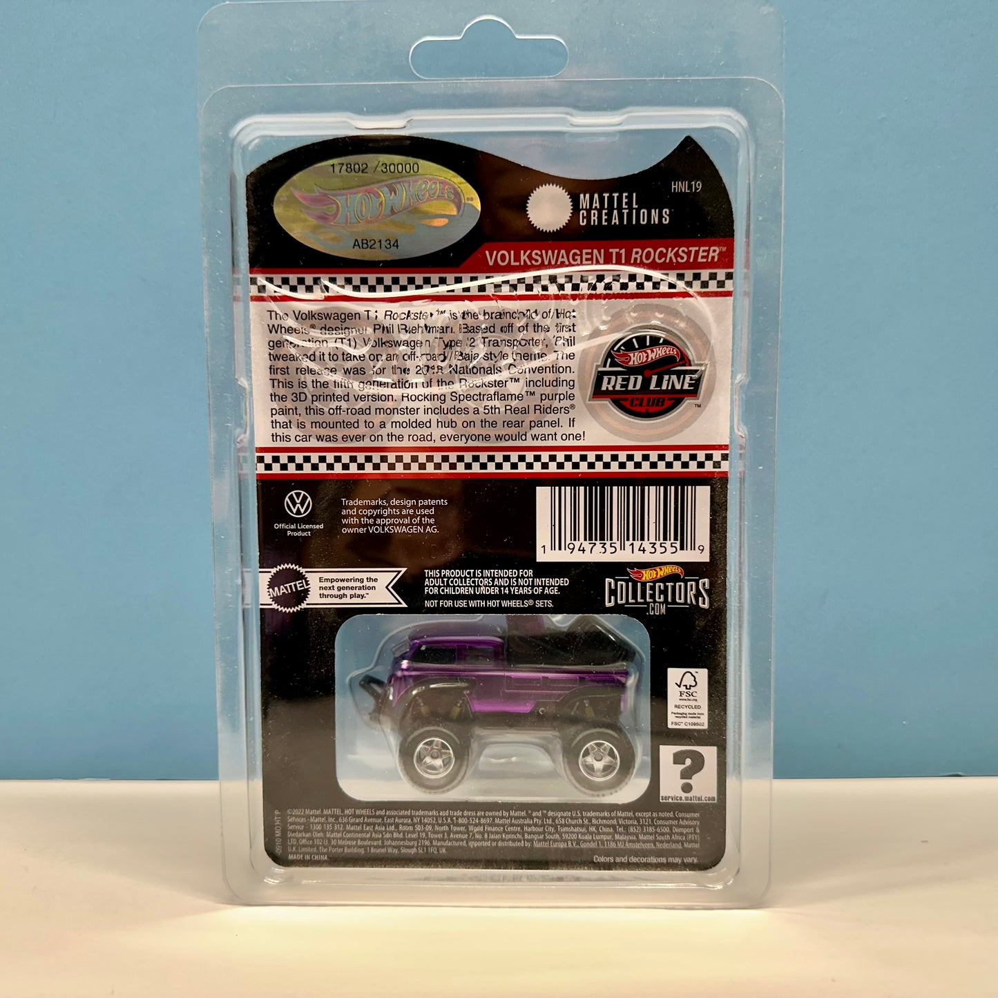 Volkswagen T1 Rockstar Hot Wheels RLC 1/64 (2023)