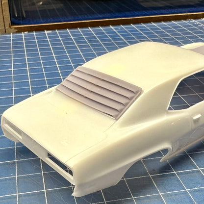 Rear Window Louvers for 1969 Chevy Camaro 1/25