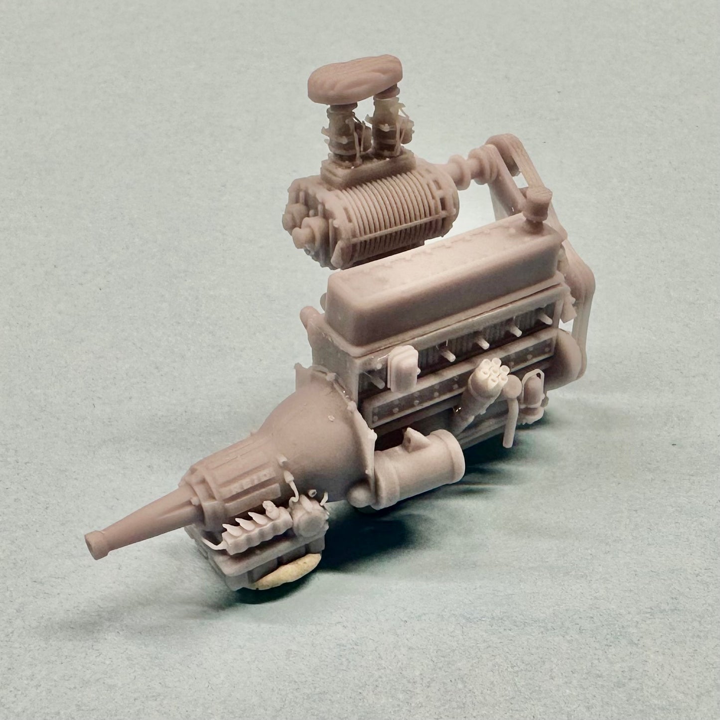 Chevy 235 Supercharged Straight Six Engine 1/25
