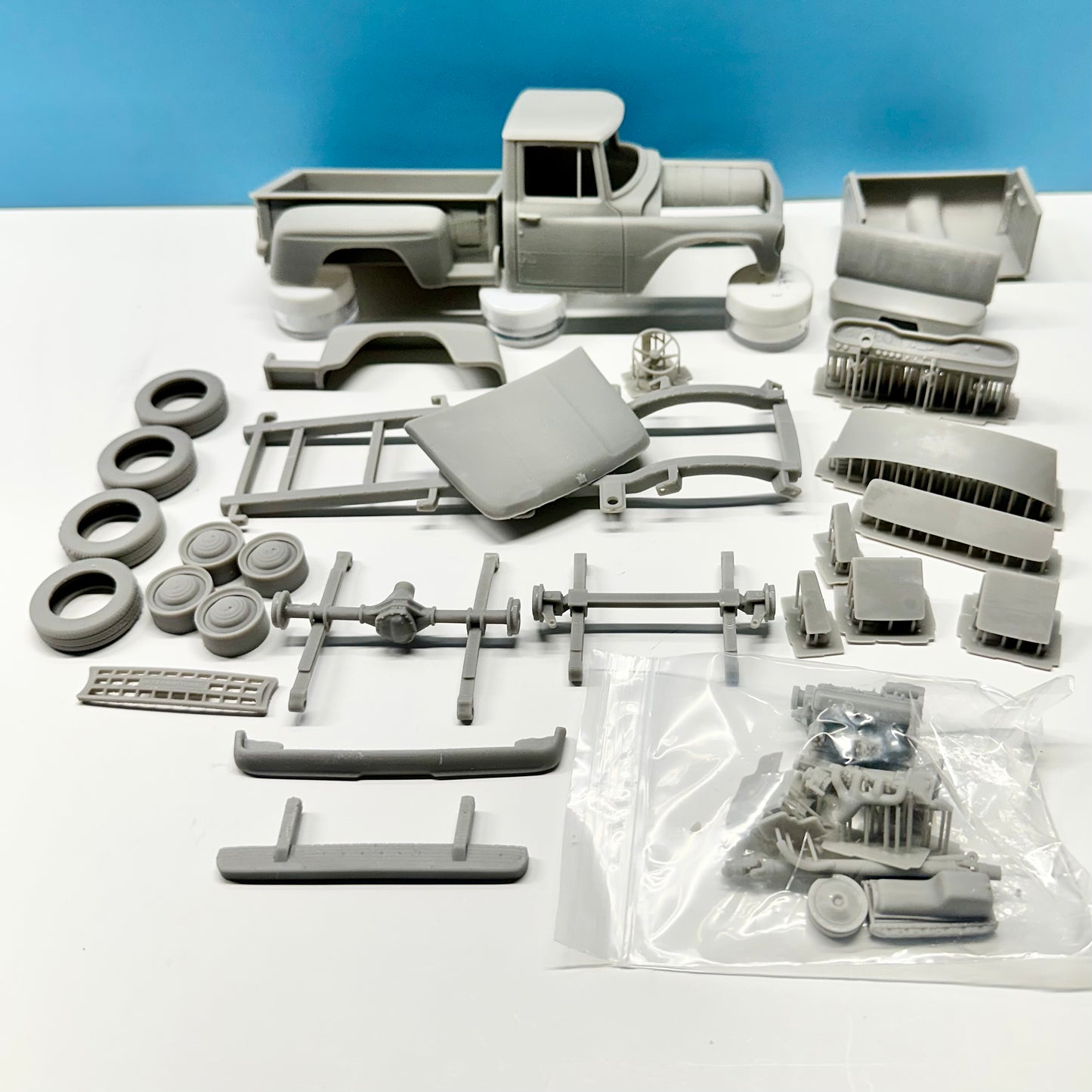 1964 International Pickup Truck (Stepside) 3D Printed Resin Model Kit