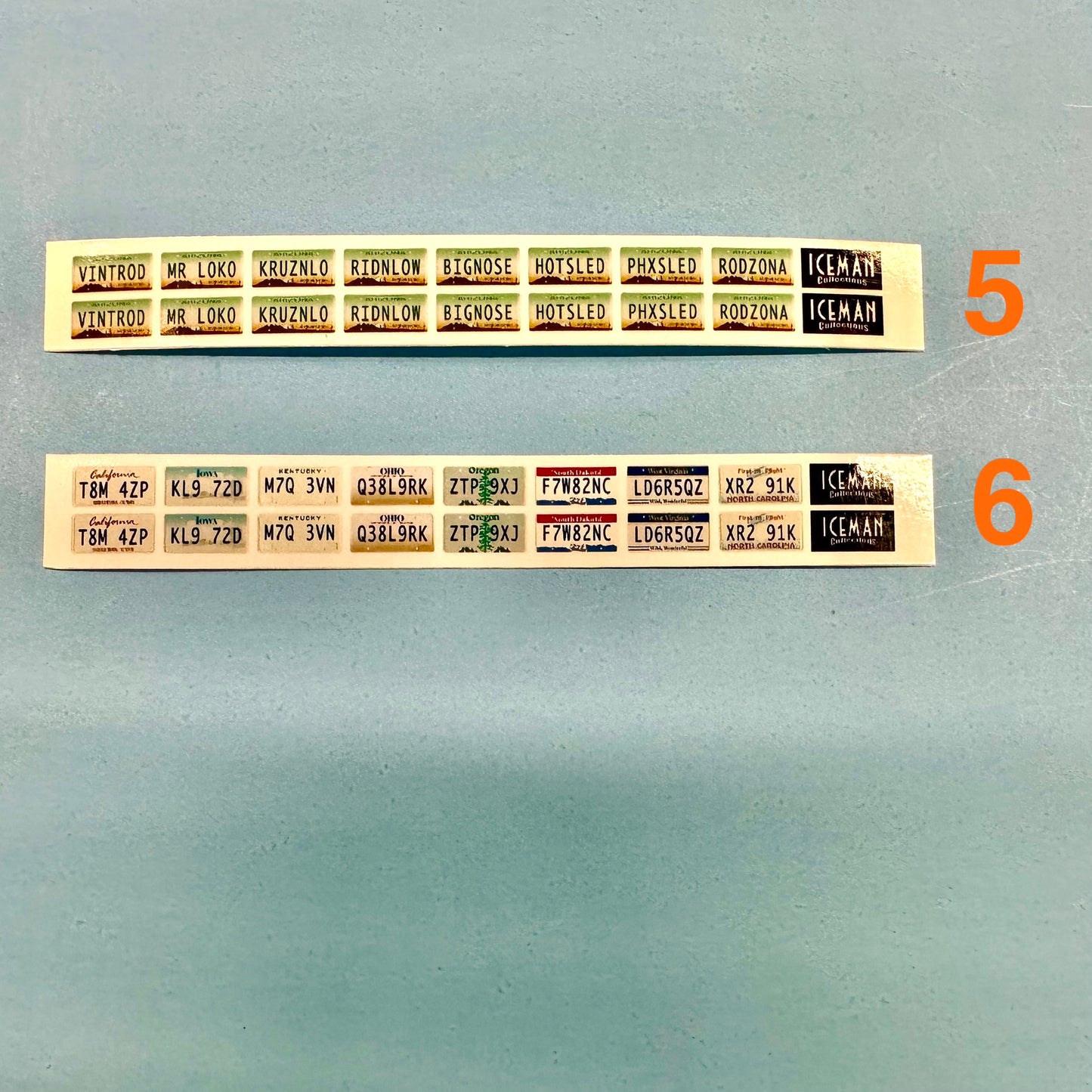 Custom Vanity Generic License Plates 1/24 1/25