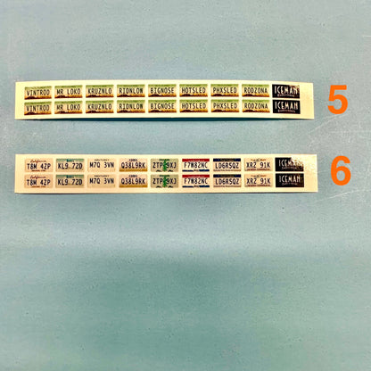 Custom Vanity Generic License Plates 1/24 1/25