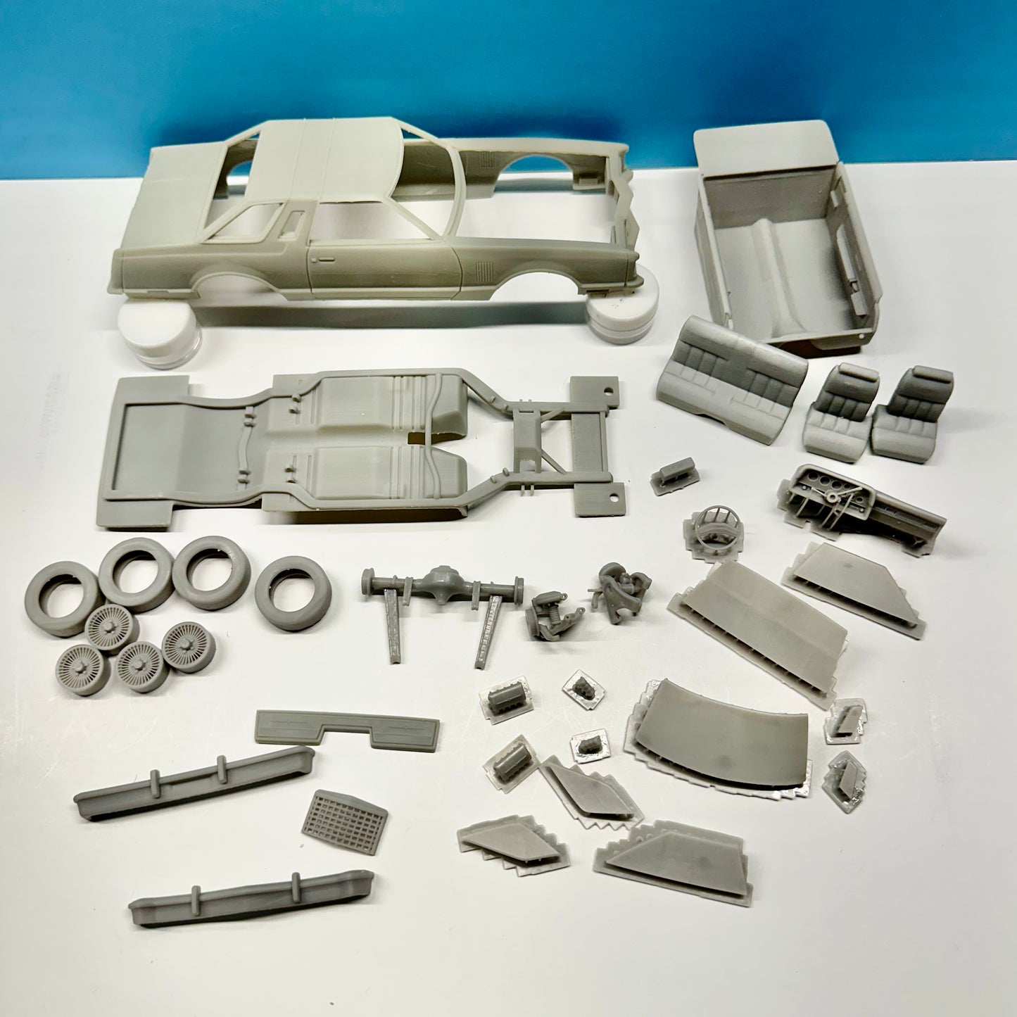 1977 Ford Thunderbird TBird 3D Printed Resin Model Kit