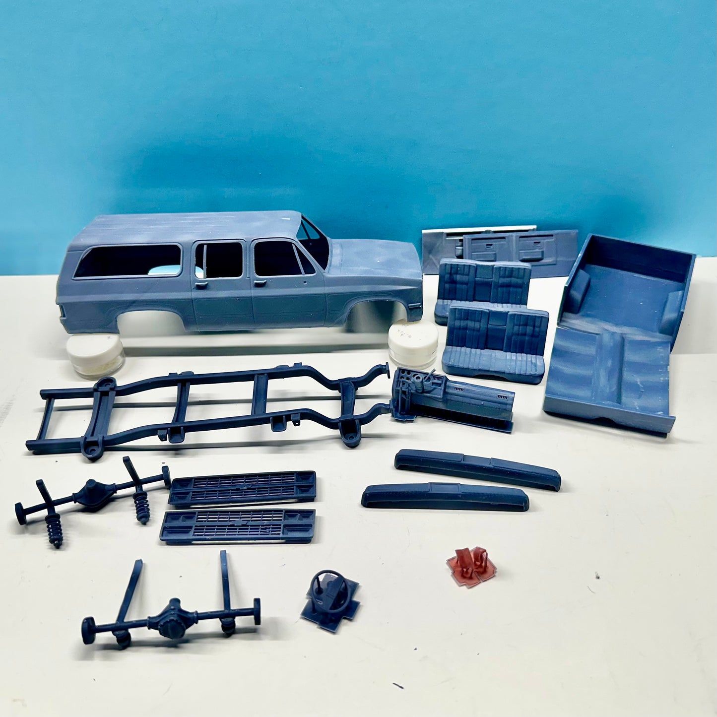 1982 Chevy Suburban 3D Printed Resin Model Kit KED