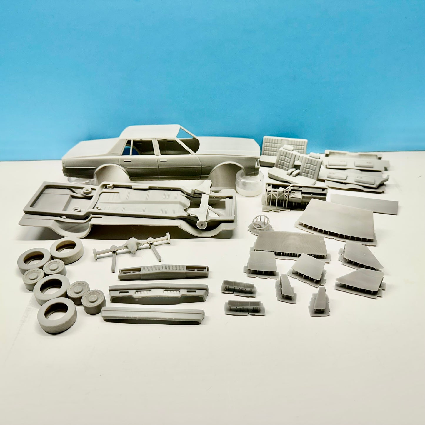 1977 Chevy Caprice Sedan 4 Door 3D Printed Resin Model Kit