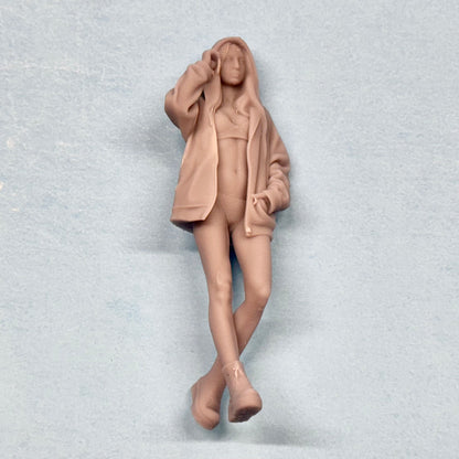 21. Hoodie Girl Elise Figure for Display or Diorama 1/24 1/25 - 20% OFF