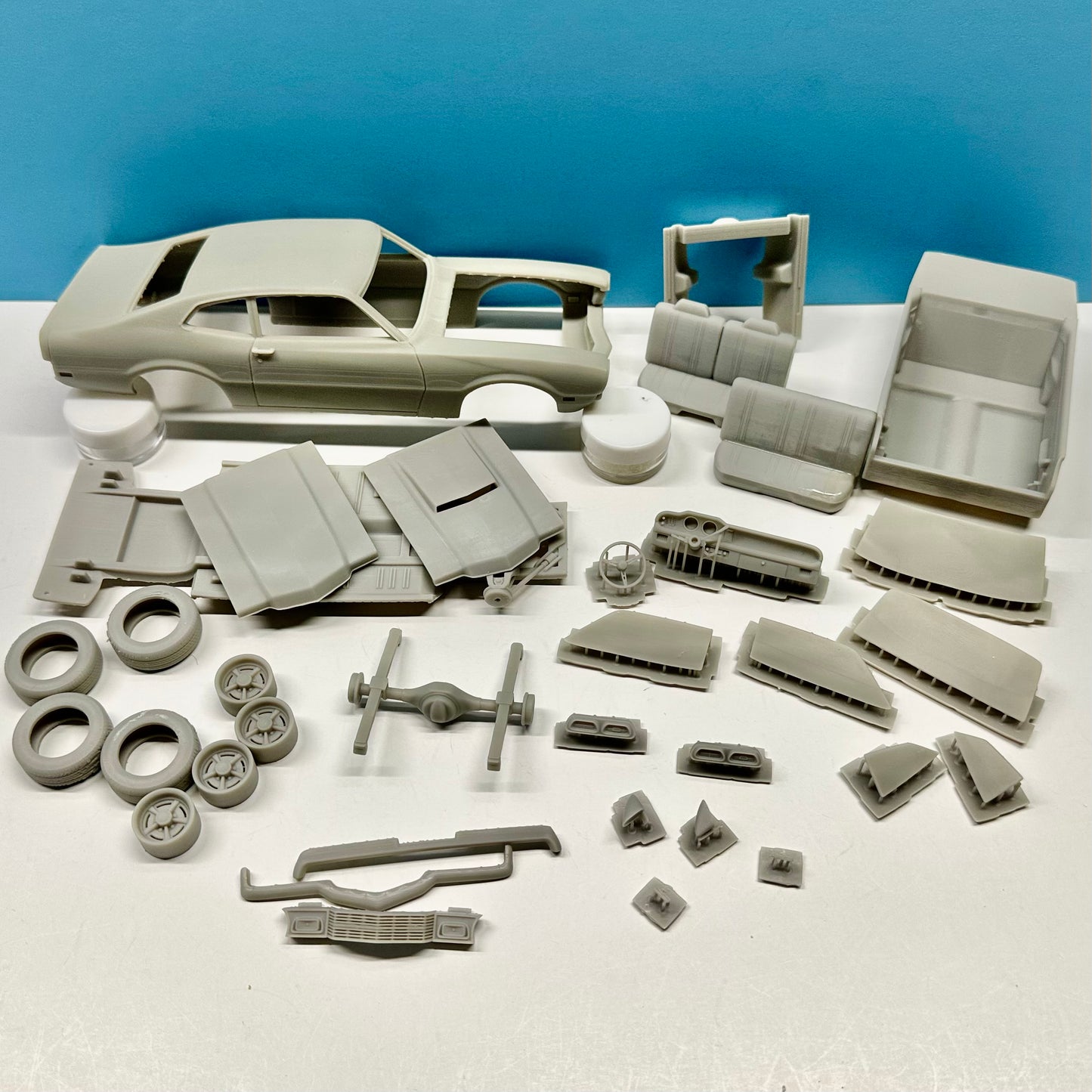 1971 Mercury Comet Stock/GT 3D Printed Resin Model Kit KED