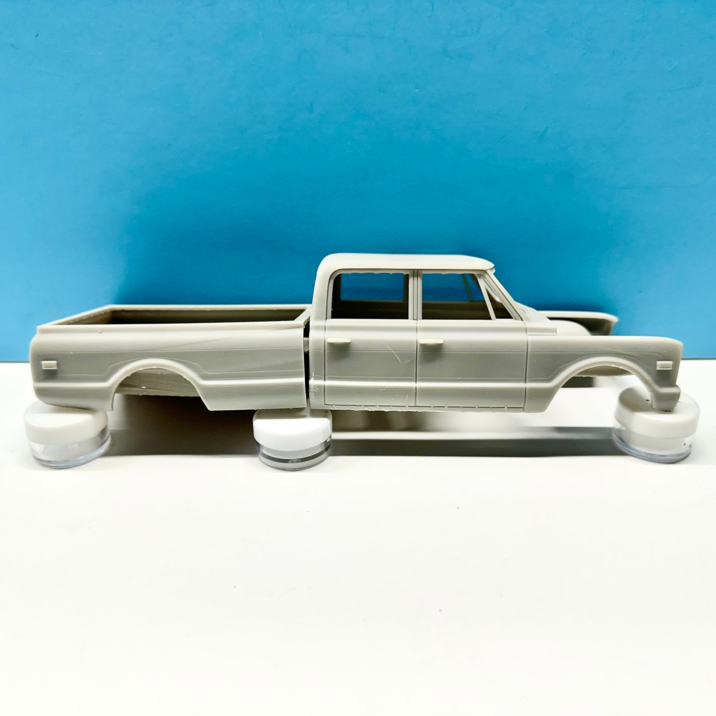 1970 Chevy K20 Crew Cab Pickup Truck (Long) 3D Printed Resin Model Kit