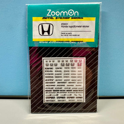 Chrome Honda Decals by Zoom-On