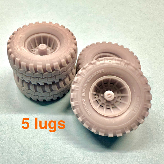 5 Lug Appliance Turbo Vec Wheels on Interco Super Swampers 1/25