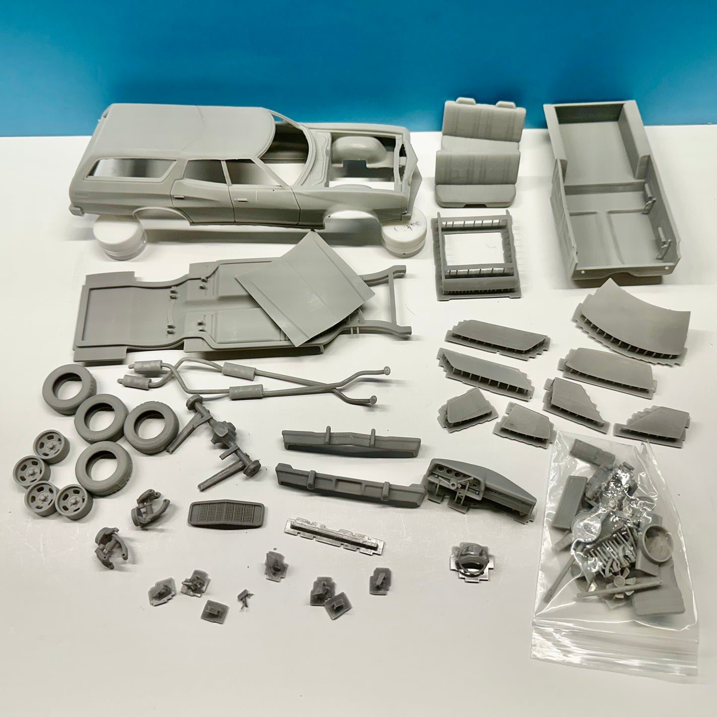 1974 Ford Gran Torino Station Wagon 3D Printed Resin Model Kit