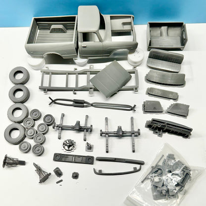 1972 International Pickup Truck (short) 3D Printed Resin Model Kit