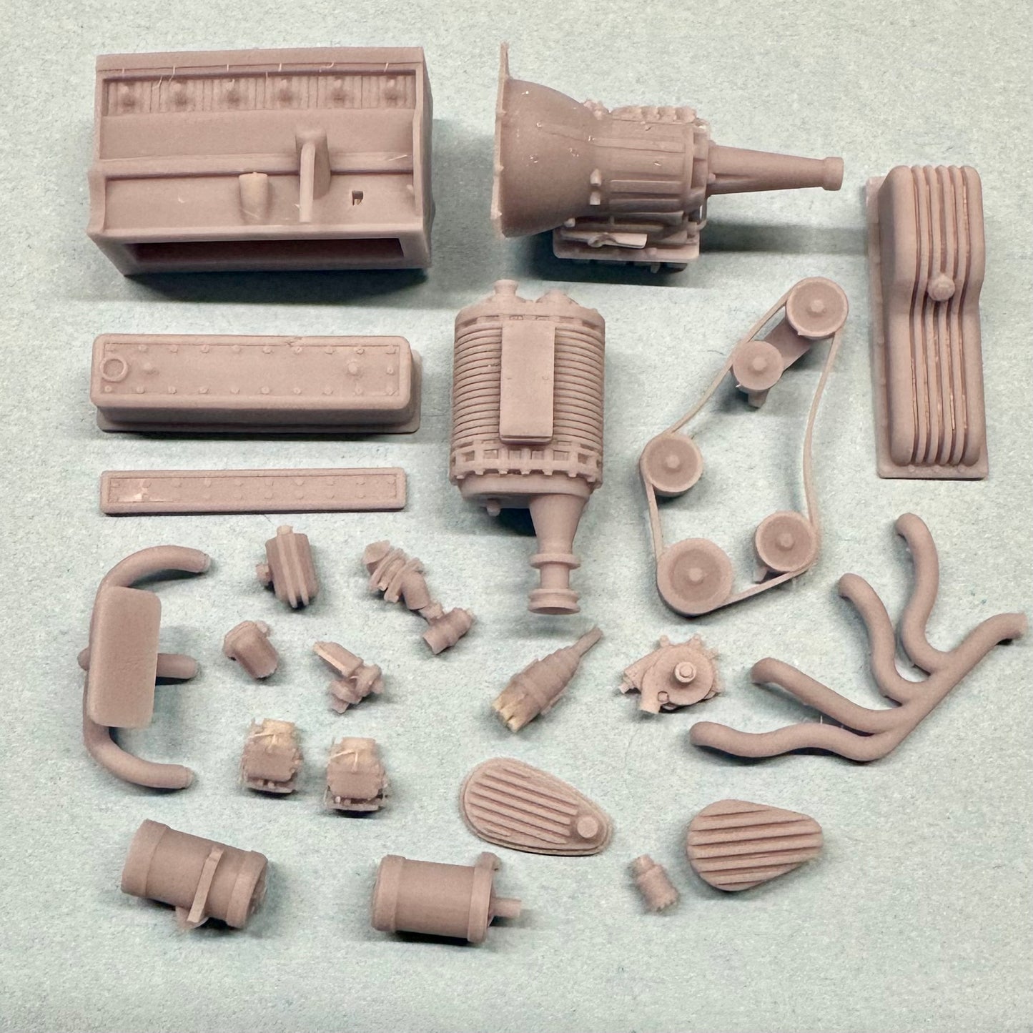 Chevy 235 Supercharged Straight Six Engine 1/25