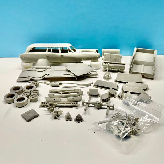 1968 Dodge Coronet Station Wagon 3D Printed Resin Model Kit KED